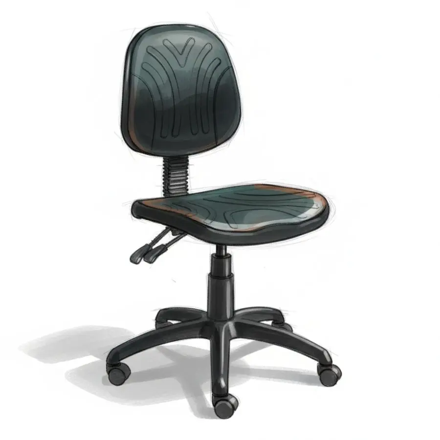 Industrial Works Chair (Castors)