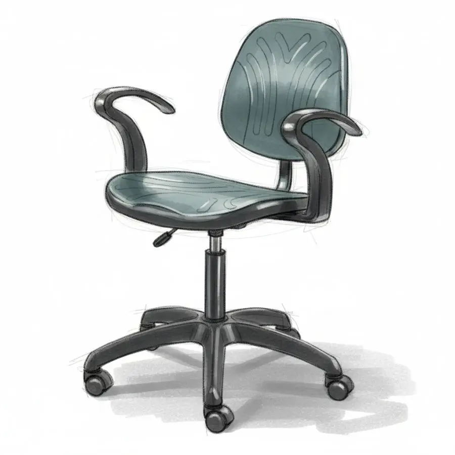 Industrial Works Chair SYC (Castors)